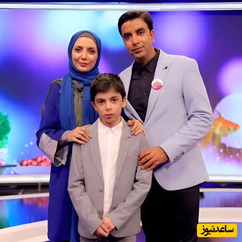 رویا میرعلمی و همسر و پسرش