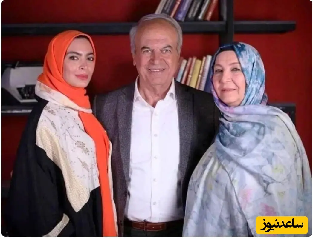 رضا نیکخواه و همسر و دخترش