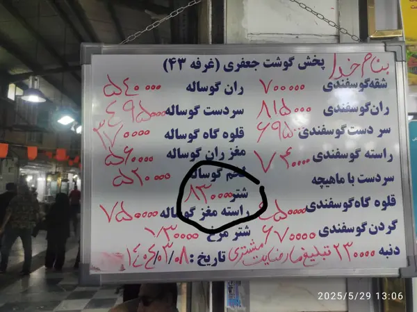 تصویر گوشت شتر