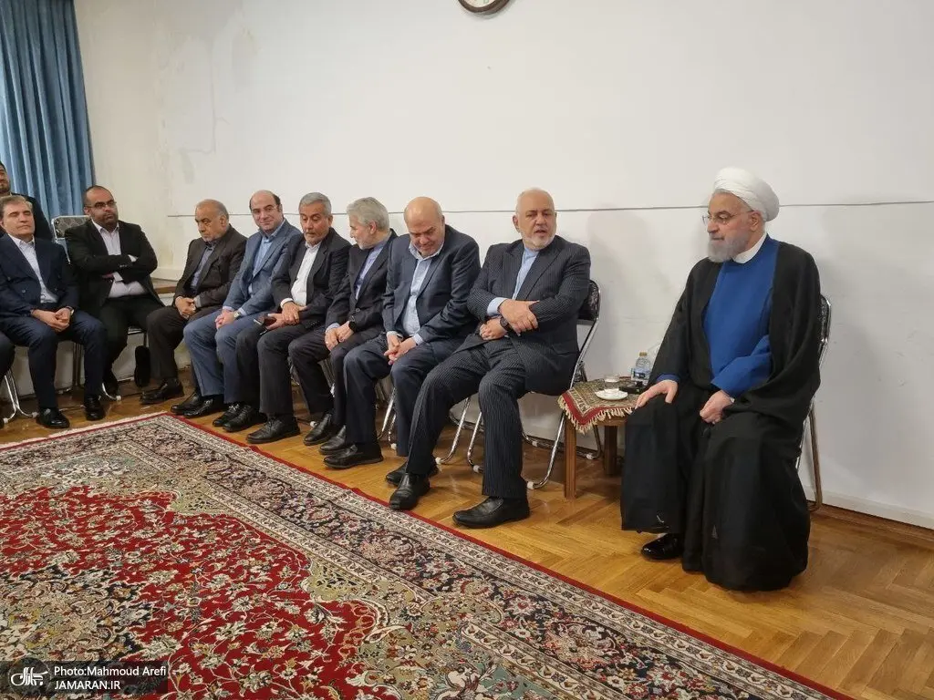 تصاویری از دو چهره جدا شده از دولت پزشکیان در دیدار با حسن روحانی/ نوبخت و زنگنه هم بودند