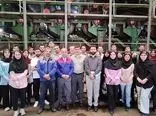 تعدادی از دانشجویان دانشگاه شریف از کارخانه کاغذسازی کاوه بازدید نمودند