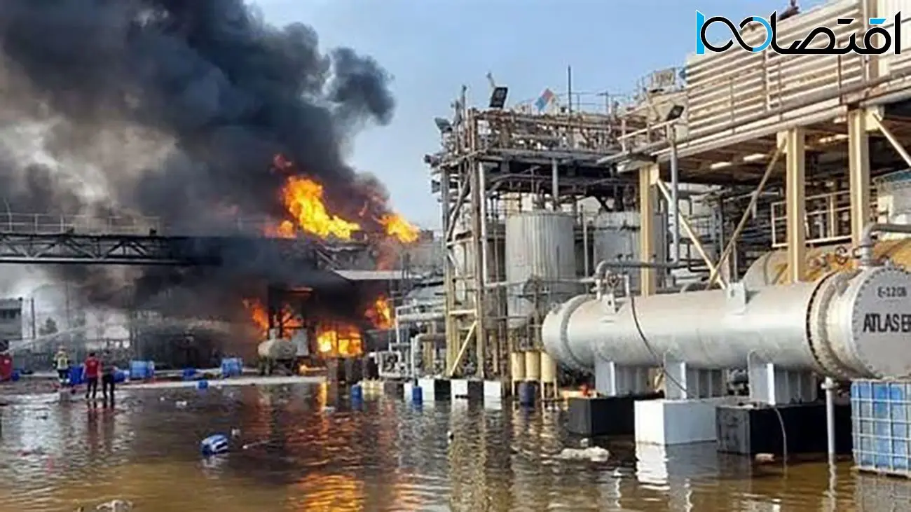 اولین فیلم از انفجار  در پالایش نفت بندرعباس /جزئیات انفجار در پالایشگاه نفت آفتاب