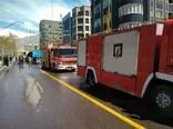 آتش‌سوزی یک دستگاه اتوبوس در نزدیکی پارک ملت تهران