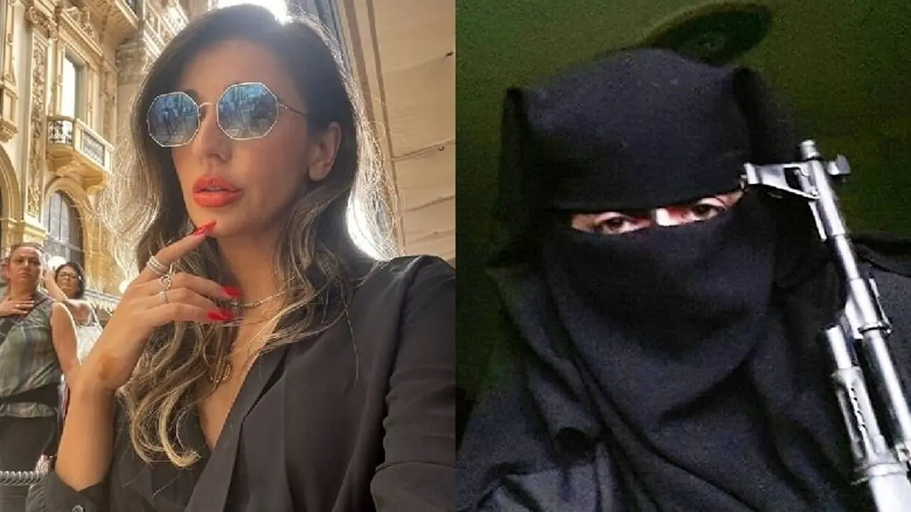 اولین عکس ها از زن داعشی که مدل شد / دل مردها لرزید !