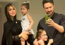 شاهرخ استخری پدر شد + اولین عکس از پسر خوش خنده آقای بازیگر و سپیده بزمی پور