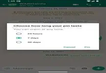 قابلیت زمان بندی چت‌های پین شده به واتس اپ اضافه می‌شود