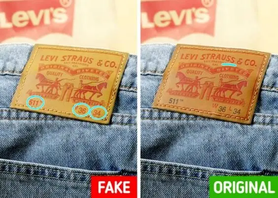 تشخیص شلوار جین Levi’s اصل از تقلبی