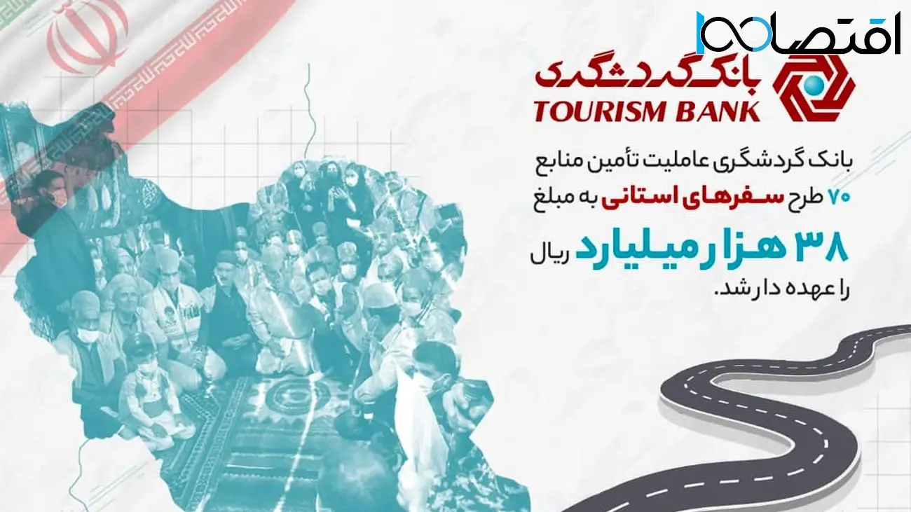 عاملیت تامین منابع 70 طرح سفرهای استانی توسط بانک گردشگری / تعهد 38 هزار میلیارد ریالی بانک برای مشارکت در توسعه کشور