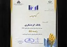 رتبه بین شرکت های برتر ایران از نظر شاخص فروش در کشور-سال1394