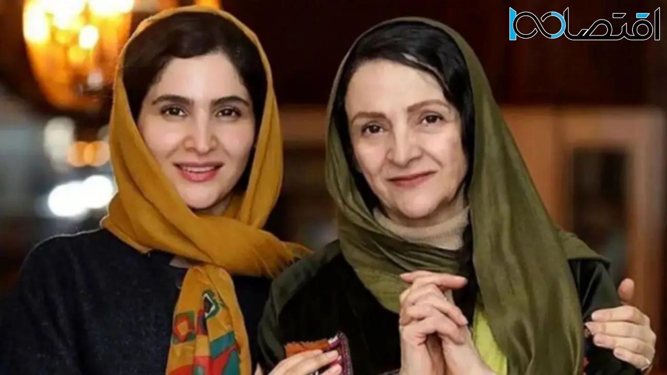 تصویری خیرهکننده از گلاب آدینه و دخترش / مادر و دختر هر 2 زیبا !