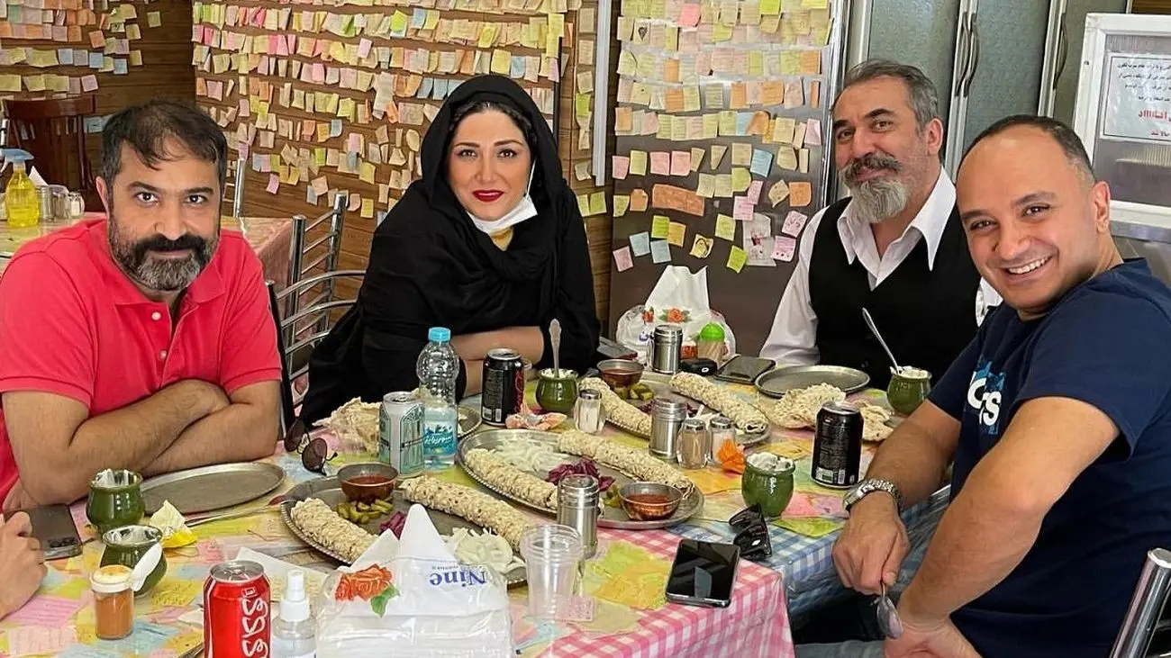 عکس لو رفته از صمیمیت نامتعارف باران کوثری با 3 بازیگر مرد ایرانی !
