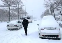 فیلم / بارش برف بهاری در روستای ماهنشان / زنجان سفیدپوش شد !