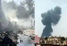 مرگ ۱۳۳ تن در حادثه سقوط هواپیما در هند / فیلم لحظه سقوط