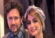 زیباترین عکس از قاب عاشقانه شاهرخ استخری و همسرش / سپیده خوش استایل و شیک !