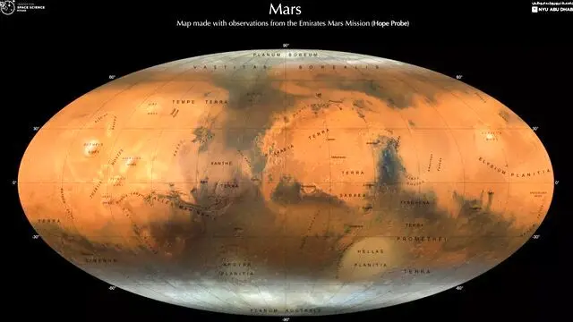نقشه‌ خیره‌کننده جدیدی از مریخ ساخته شد