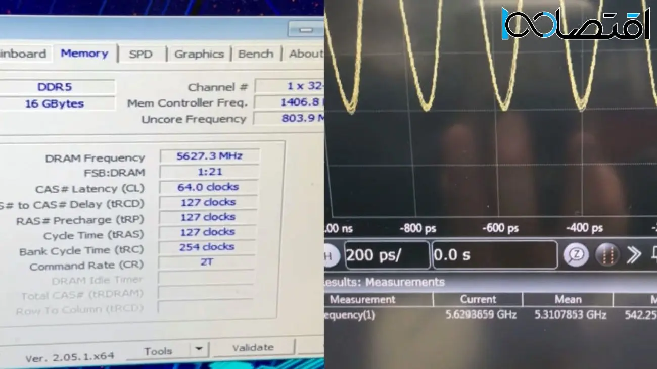 رکورد اورکلاک حافظه DDR5 به 11254 MT/s رسید