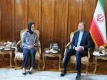 حجاب خاص میهمان وزیر امورخارجه ایران در عمارت باغ ملی