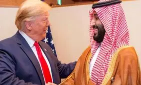 ترامپ وارد عربستان شد / استقبال بن سلمان از رییس جمهور آمریکا  + فیلم
