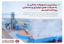 پرداخت بیشترین تسهیلات بانک گردشگری به شرکت های تولیدی و صنعتی