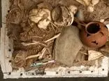 کشف اسکلت کودکان سه هزار ساله در قزوین + عکس