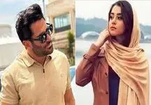 عکس دیده نشده از محمدرضا گلزار و همسرش در مراسم تشییع داریوش مهرجویی