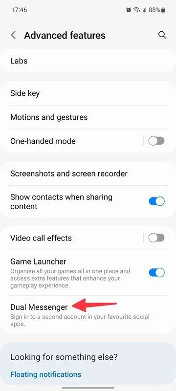 قابلیت Dual Messenger یکی از بهترین ویژگی های رابط کاربری One UI در گوشی های سامسونگ