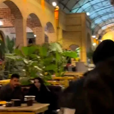 فیلم مچ گیری زن ایرانی در رستوران / شوهرش را با دوست دخترش گیر انداخت !