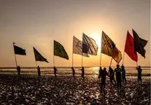 عکسی از هندوانه‌ خوردن پزشکیان در مسیر پیاده روی زائران امام رضا(ع) 