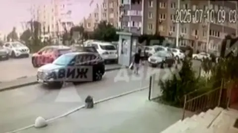 فیلم لحظه ترور سرهنگ اطلاعاتی اوکراین در مرکز کی‌یف  
