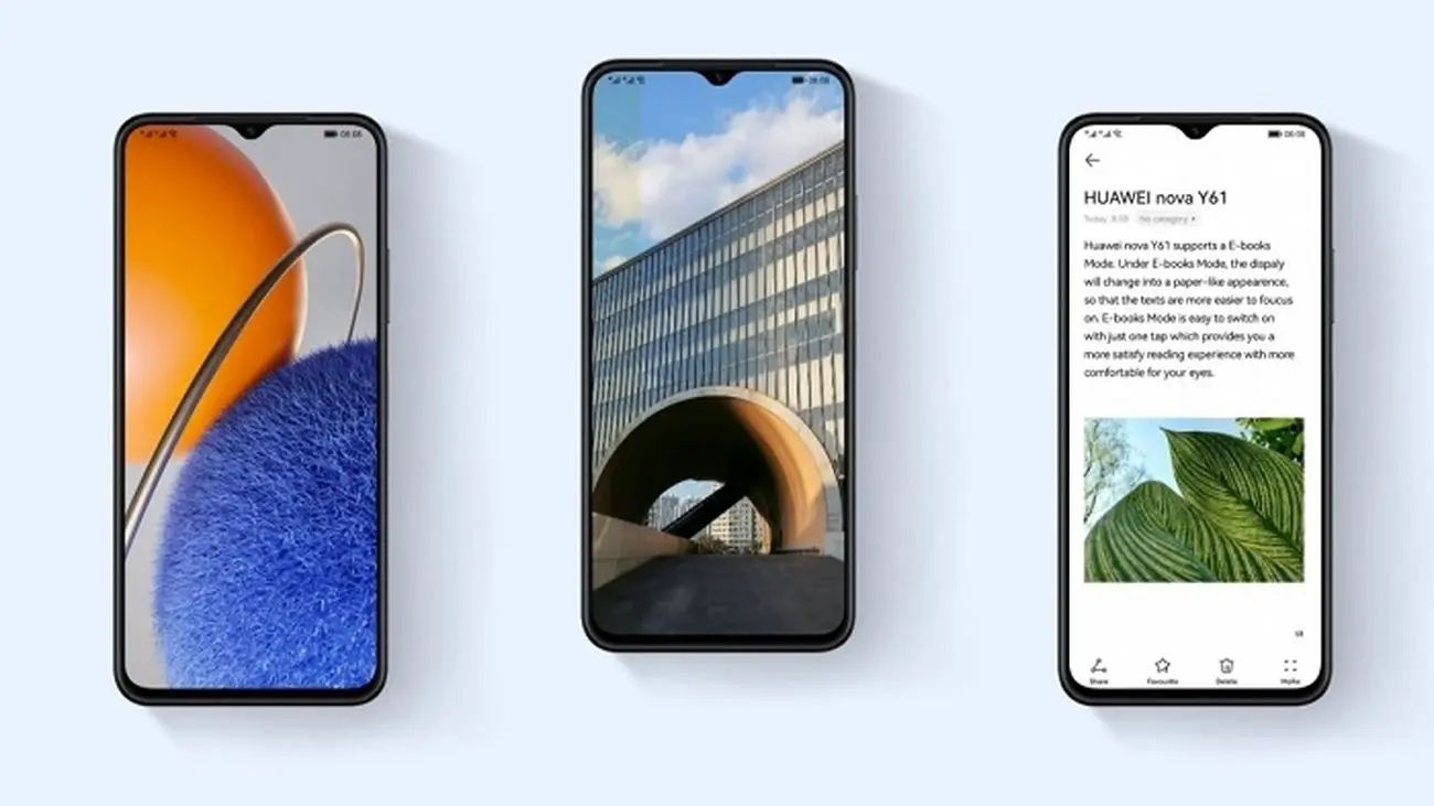 رونمایی رسمی از گوشی هواوی نوا Y61 با دوربین 50 مگاپیکسلی