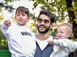 فیلم جذاب از شادی 2 پسر خوشتیپ سینما ایران در استادیوم 