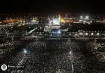 تایم لپس حسرت برانگیز از حضور زائران در شب قدر حرم امام رضا(ع)
