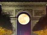 تصویر روز ناسا: تماشای ماه کامل از میان طاق پیروزی