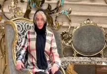 چیدمان لوکس خانه شراره رخام / از آباژورهای پایه بلند تا مبلمان مخملی ! + فیلم