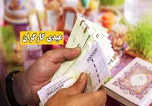 جدول عیدی کارگران برای سال 1403 منتشر شد
