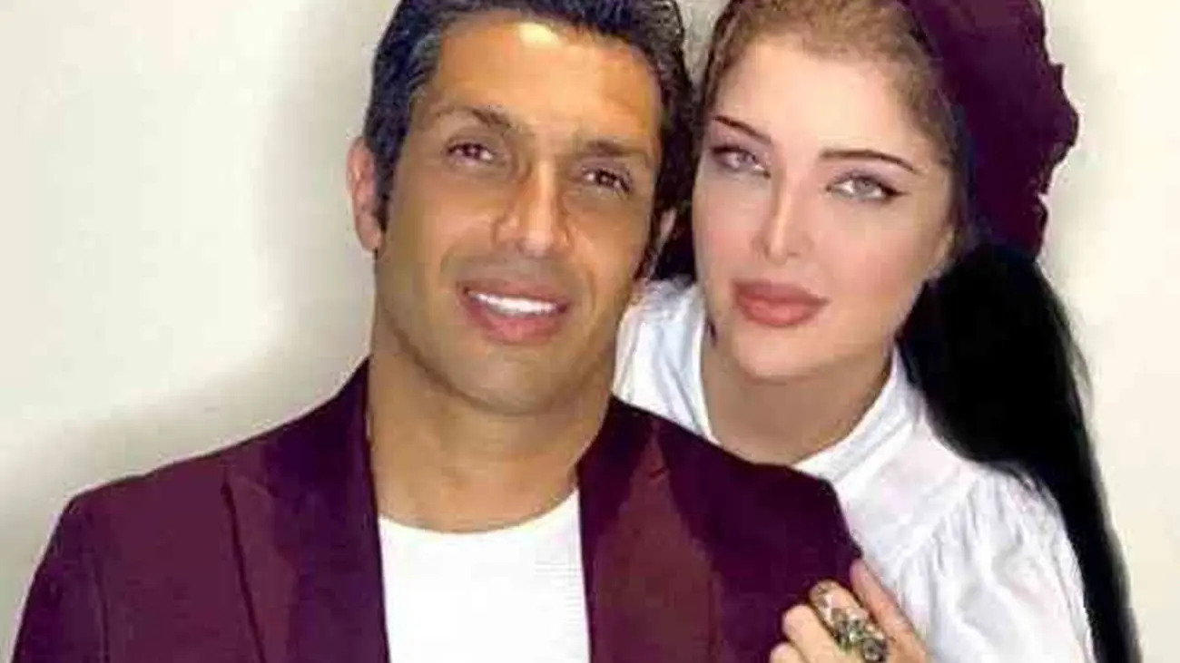 عکس منشوری از عاشقانه های سپهر حیدری و همسرش لب دریا