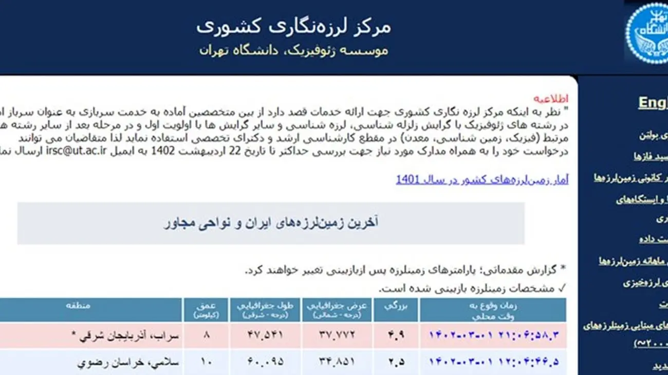 وقوع زلزله 5.9 ریشتری در خوی شایعه است؟!