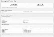 پیکسل 7a با تراشه تنسور G2 در بنچمارک گیک‌بنچ ثبت شد