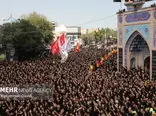 شعرخوانی «وفا منافی» در اجتماع عزاداران تاسوعای حسینی اردبیل