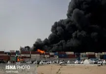 محموله دچار حریق در بندر  شهید رجایی تحت نظارت گمرک نبوده است + جزییات