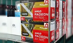 لو رفتن مشخصات کارت گرافیک سفارشی AMD Radeon RX 7600 از روی عکس آن