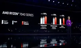 AMD ادعا می‌کند تراشه جدیدش از M1 Pro اپل سریع‌تر است