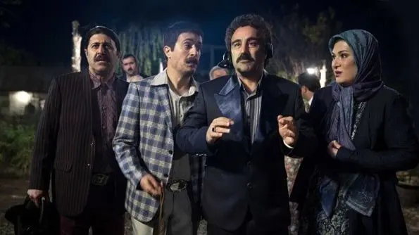 عکس لو رفته از پشت صحنه سریال پایتخت / چهره نقی معمولی را ببینید !