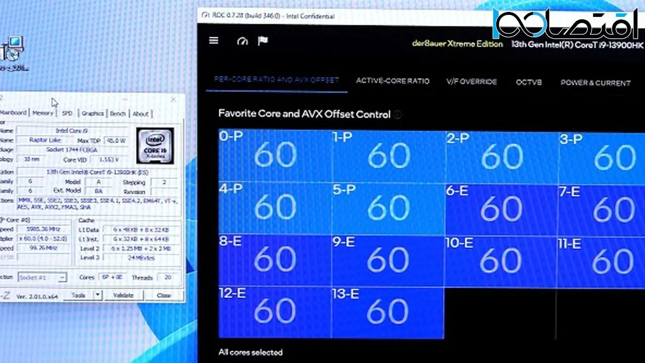 اورکلاک پردازنده Core i9 13900HK با نرم افزار ROC اینتل