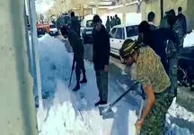 یگان ویژه درگیر با برف شد! / آنها چه کار  می کنند؟ 