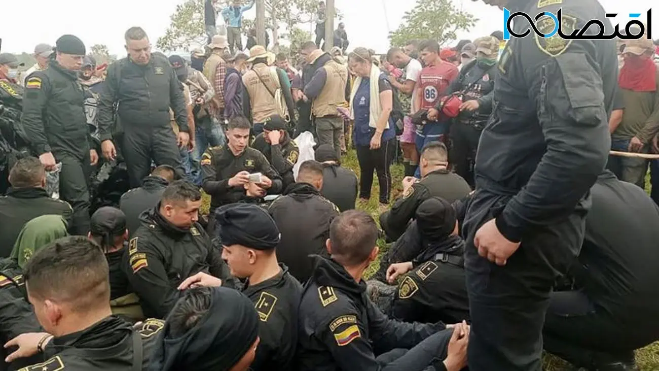 کارکنان میدان نفتی توسط معترضان کلمبیایی گروگان گرفته شدند