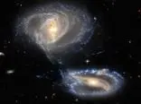 عکس «تلسکوپ فضایی هابل» از یک رقص کهکشانی