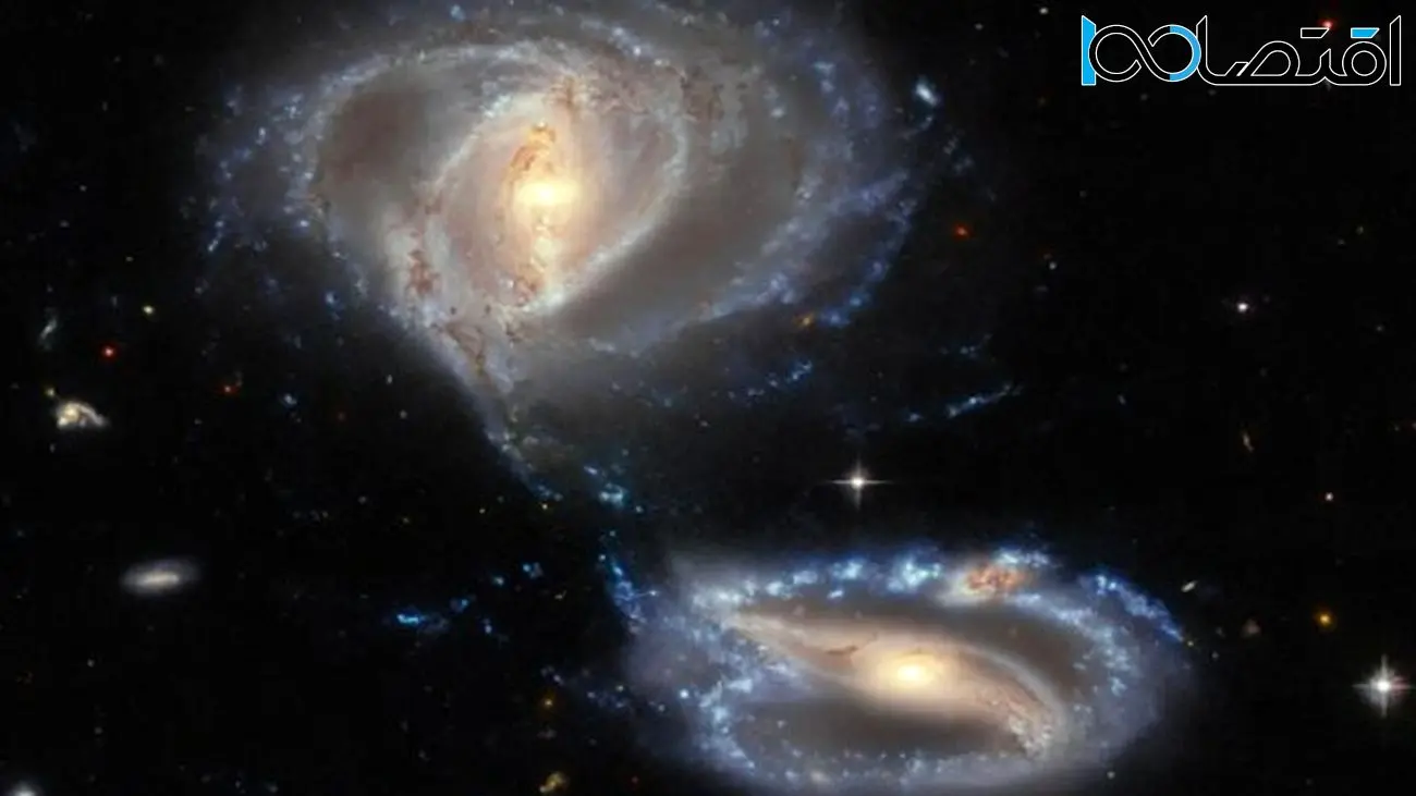 عکس «تلسکوپ فضایی هابل» از یک رقص کهکشانی