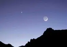 امشب، رصد عطارد و ناهید در امتداد ماه