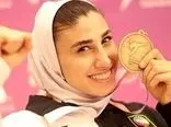 دختر زیبای ورزش ایران تاریخ‌سازی کرد/ طلای ناب بر گردن خانم مدلینگ +عکس